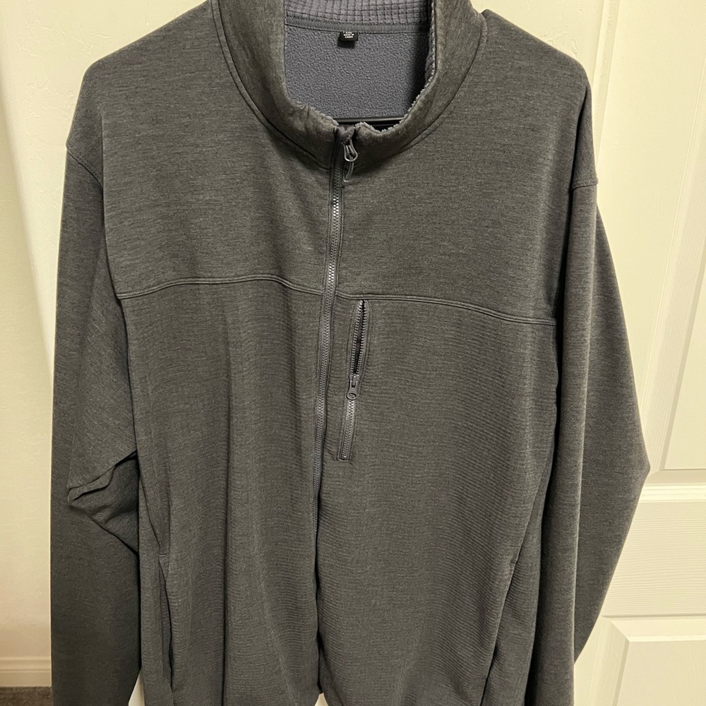 Uniqlo Full Zip Sweater Gray